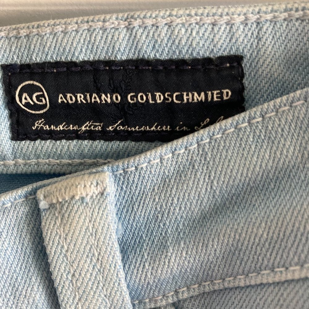 Adriano Goldschmied light blue denim skirt